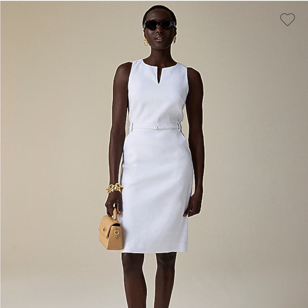 NWT J. Crew Executive dress in stretch linen blend 6